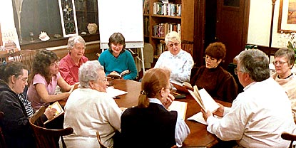 Photo of The Book Study Group in session